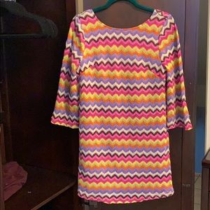 Ark & Co multi-color quarter sleeve dress
